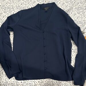 Navy Blue Button Down Shirt